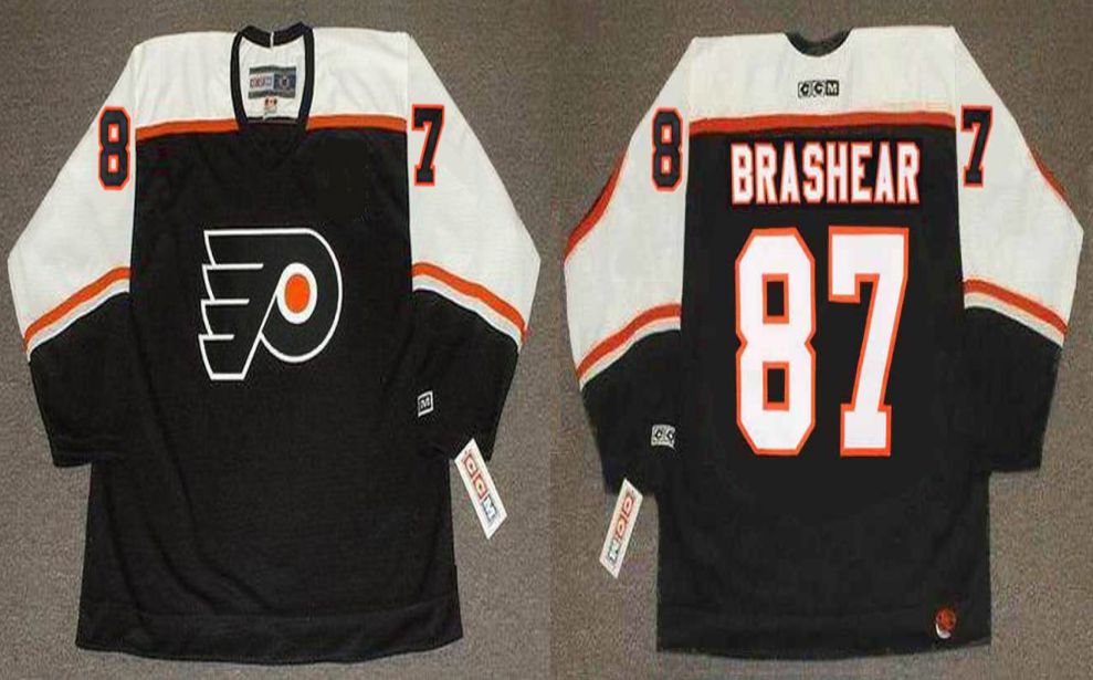 2019 Men Philadelphia Flyers 87 Brashear Black CCM NHL jerseys